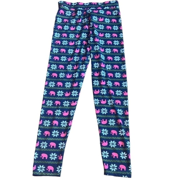 Simply Southern women’s elephant print one size fits most leggings - Picture 1 of 9